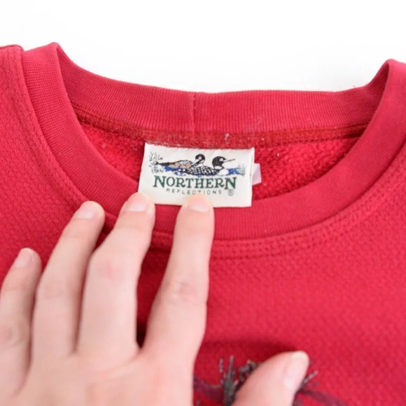 Vintage Northern Reflections Red Bird Crewneck Sweater - Picture 12 of 12